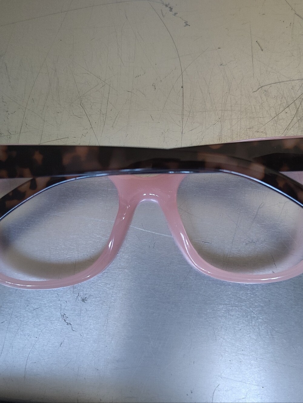 Nicole Miller Eyeglass frames ONLY Milky Blush - Picture 3 of 5
